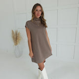 Solar Mini Dress - Lt Mocha