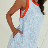 Taylor Textured Dress - Blue
