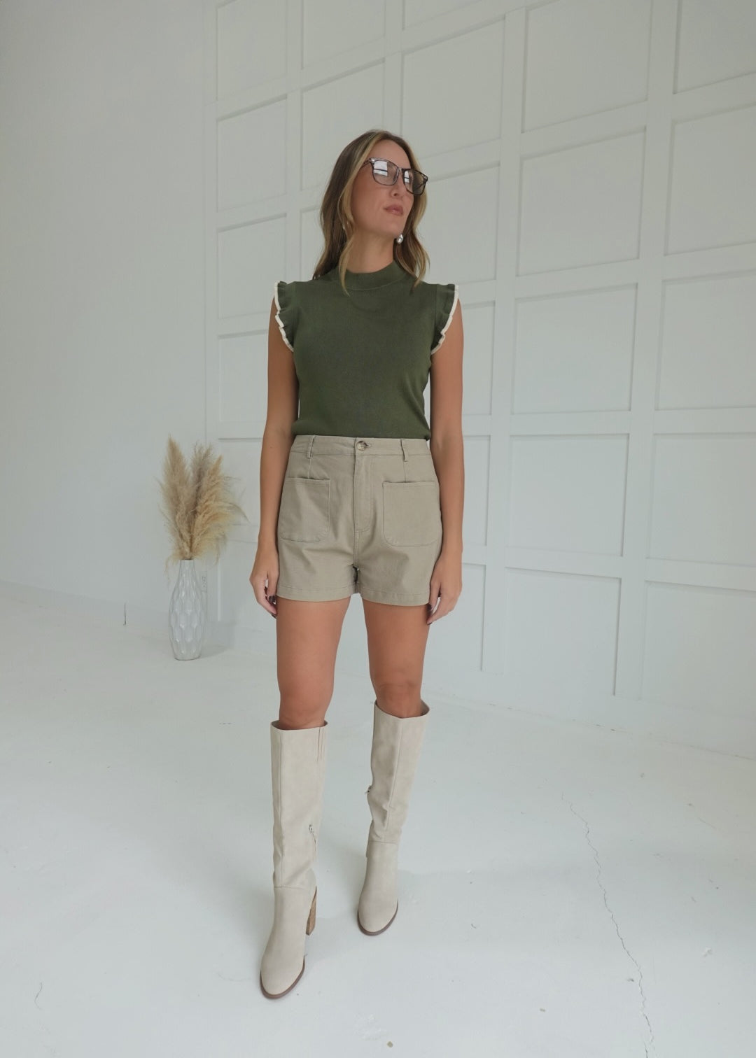 Natalie High Waisted Shorts