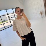 Danny Basic Tee - Sand Beige