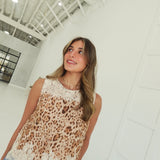 Paula Leopard Lace Top