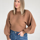 Classical Ribbed Sweater - Deep Camel