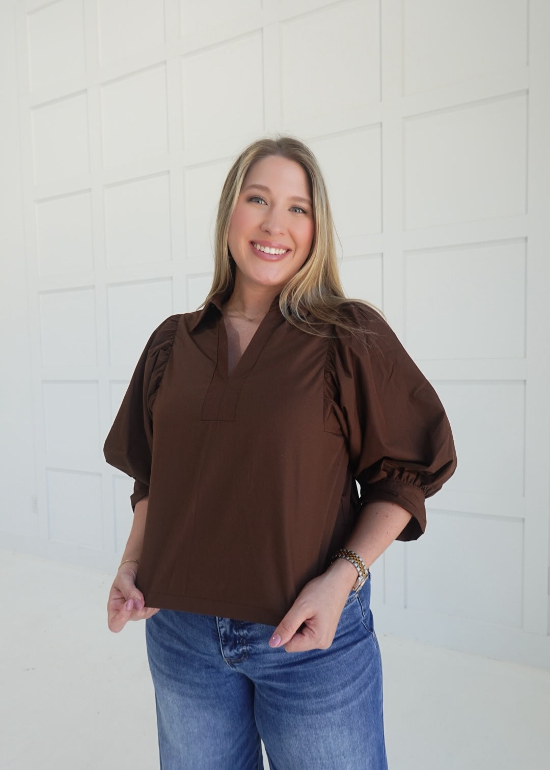 The Perfect Look Top - Brown