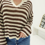 Chancey Sweater Top - Dk Brown