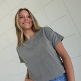Just a Basic Tee - Grey