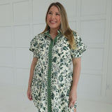 Nancy Mini Dress - GREEN
