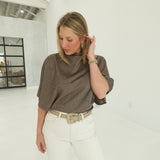 Prudence Cape Shape Top - Brown