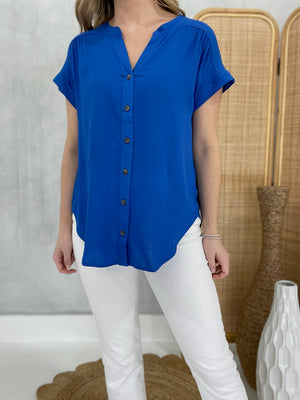 Timing It Perfect Top - Royal Blue