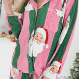 Striped Christmas PJ Set