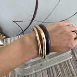 Tort + Gold Bangle Set