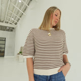 Choosey Sweater Top - Cream