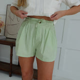 Elway High Waist Shorts - Mint