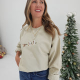 Embroidered Mallard Sweatshirt - Sand