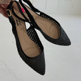 Sela Woven Slingback Sandal - Black