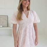 Athens Mini Dress - Peach