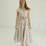 Petra Midi Dress - Cream