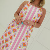 Dippin' Daisy Midi Dress - Pink