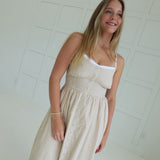 Muriel Striped Dress - Khaki