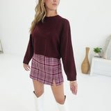 Back of Your Mind Sweater - Red Wood