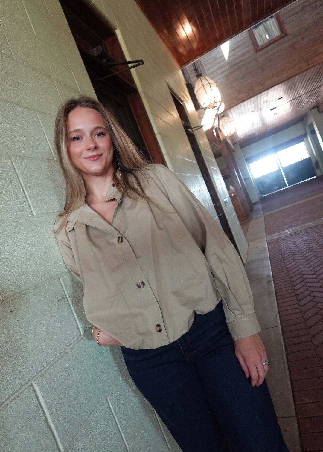 Baylor Bubble Hem Jacket