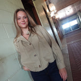 Baylor Bubble Hem Jacket