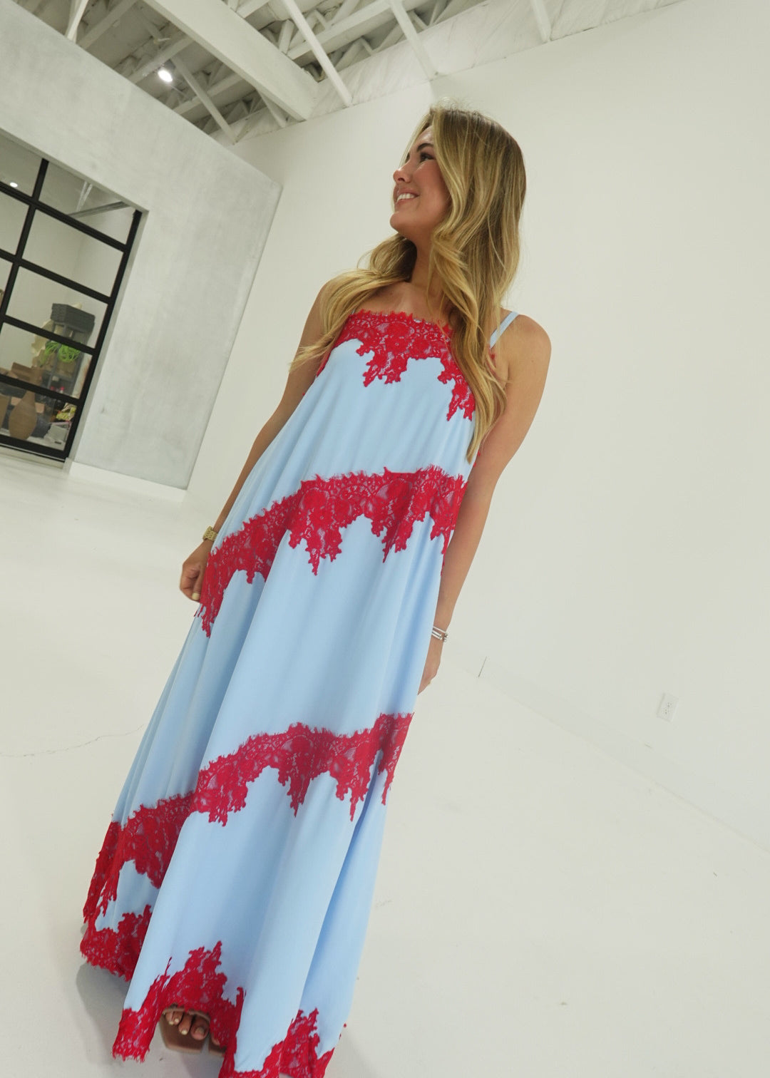 Monet Maxi Dress - Blue