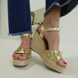 Claiborne Espadrille Wedge - Gold