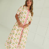 County Fair Floral Midi Dress - Pink