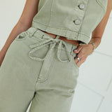 Rue Relaxed Fit Pants - Olive