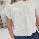 The Wire Sweater Vest - Cream