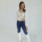 Lace Layering Turtleneck Top