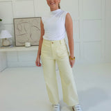 Ari Cropped Pants - Honey