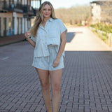 Gotta Hold On Me Shorts - Chambray