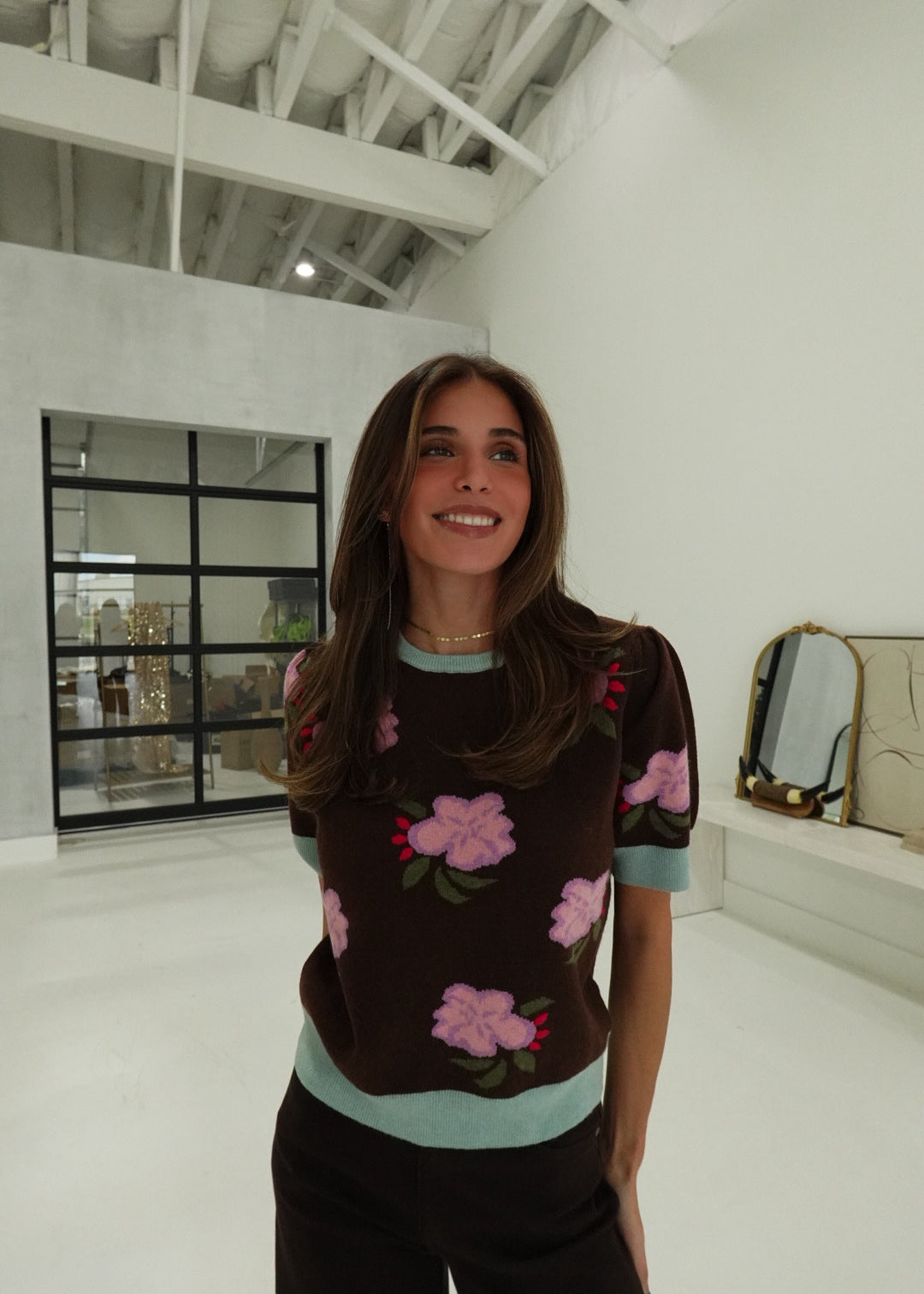 Aura Floral Sweater
