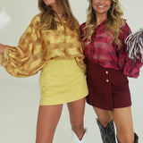 Olden Days Blouse - Burgundy