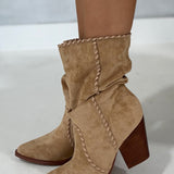 Aria Slouch Boot - Apricot