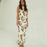Serafina Satin Skirt - Cream