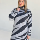 Zee Sweater Dress -Gray