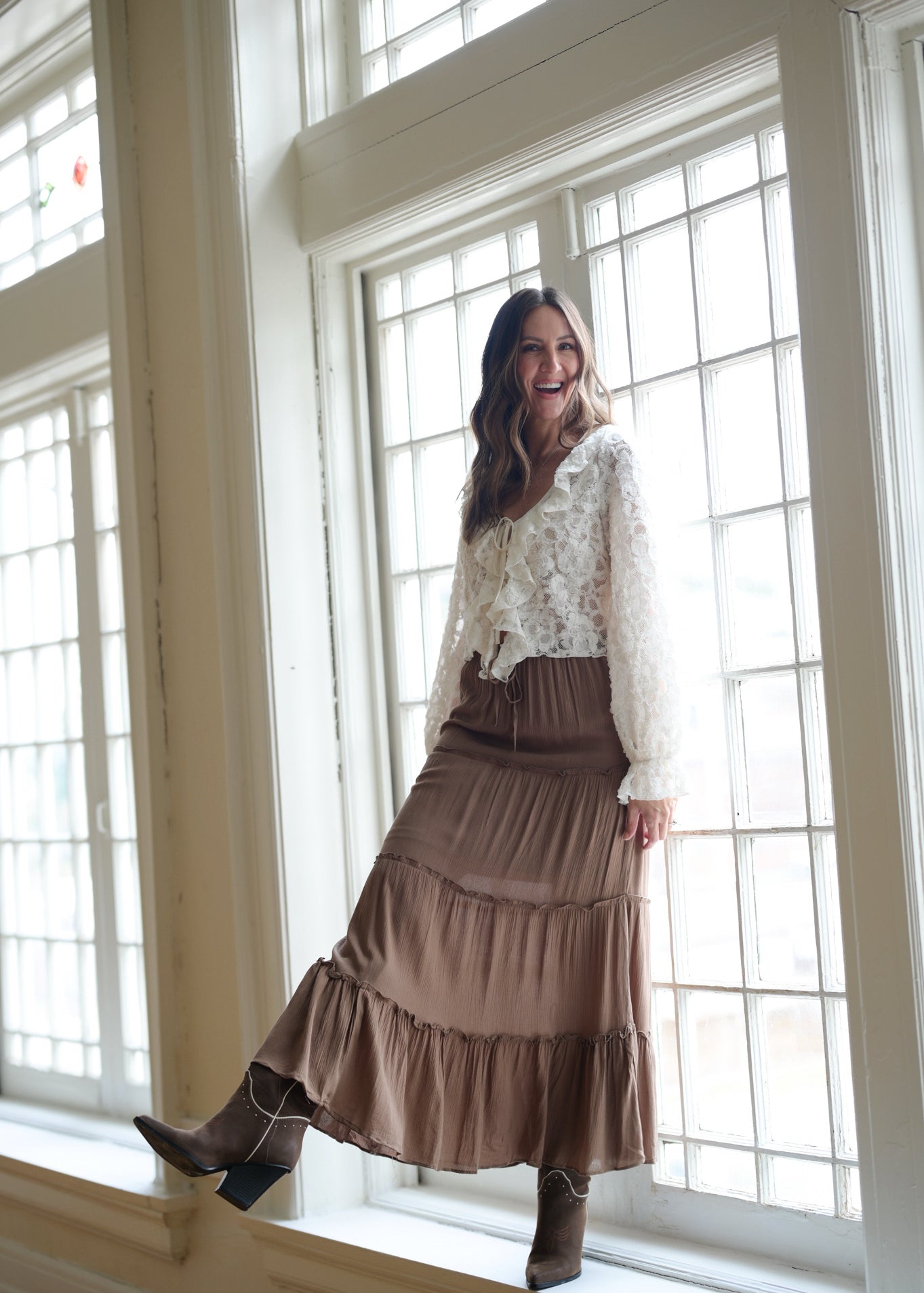 Belittled Truth Maxi Skirt - Mocha