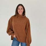 Abbott Mock Neck Top - Camel