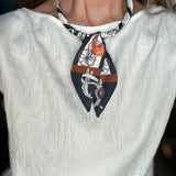 Abstract Scarf Necklace