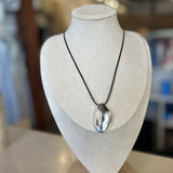Bean Pendant Cord Necklace - SB