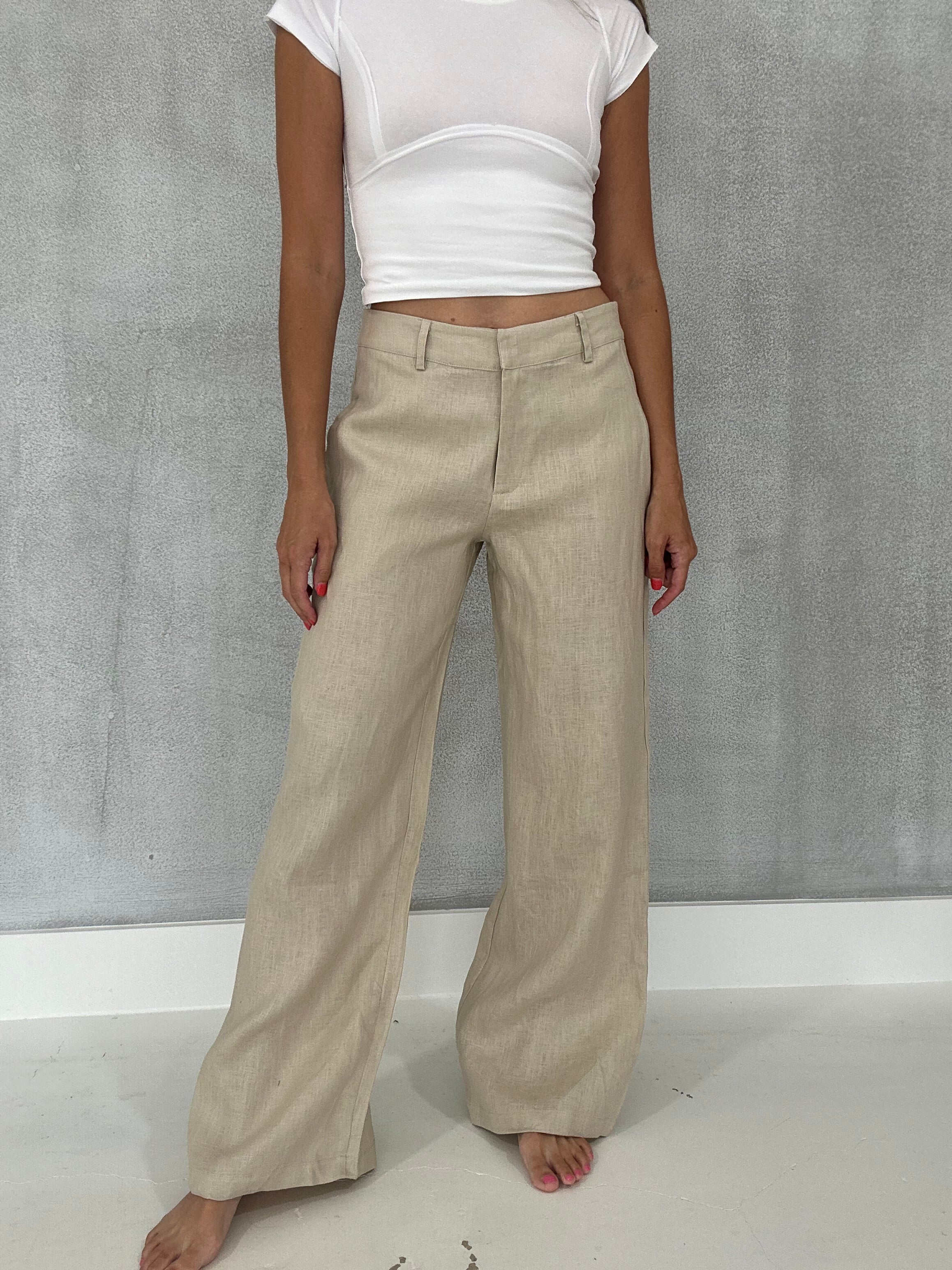 Bellows Linen Pant