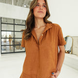 Edith Suede Set - Camel