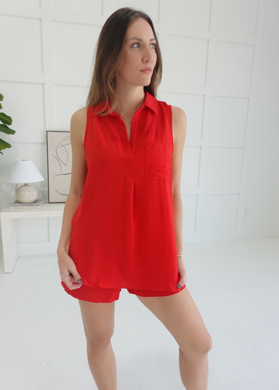 Breezeway Top - Red