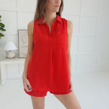 Breezeway Top - Red