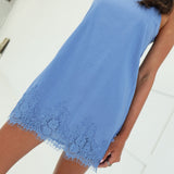Lace Blues Mini Dress