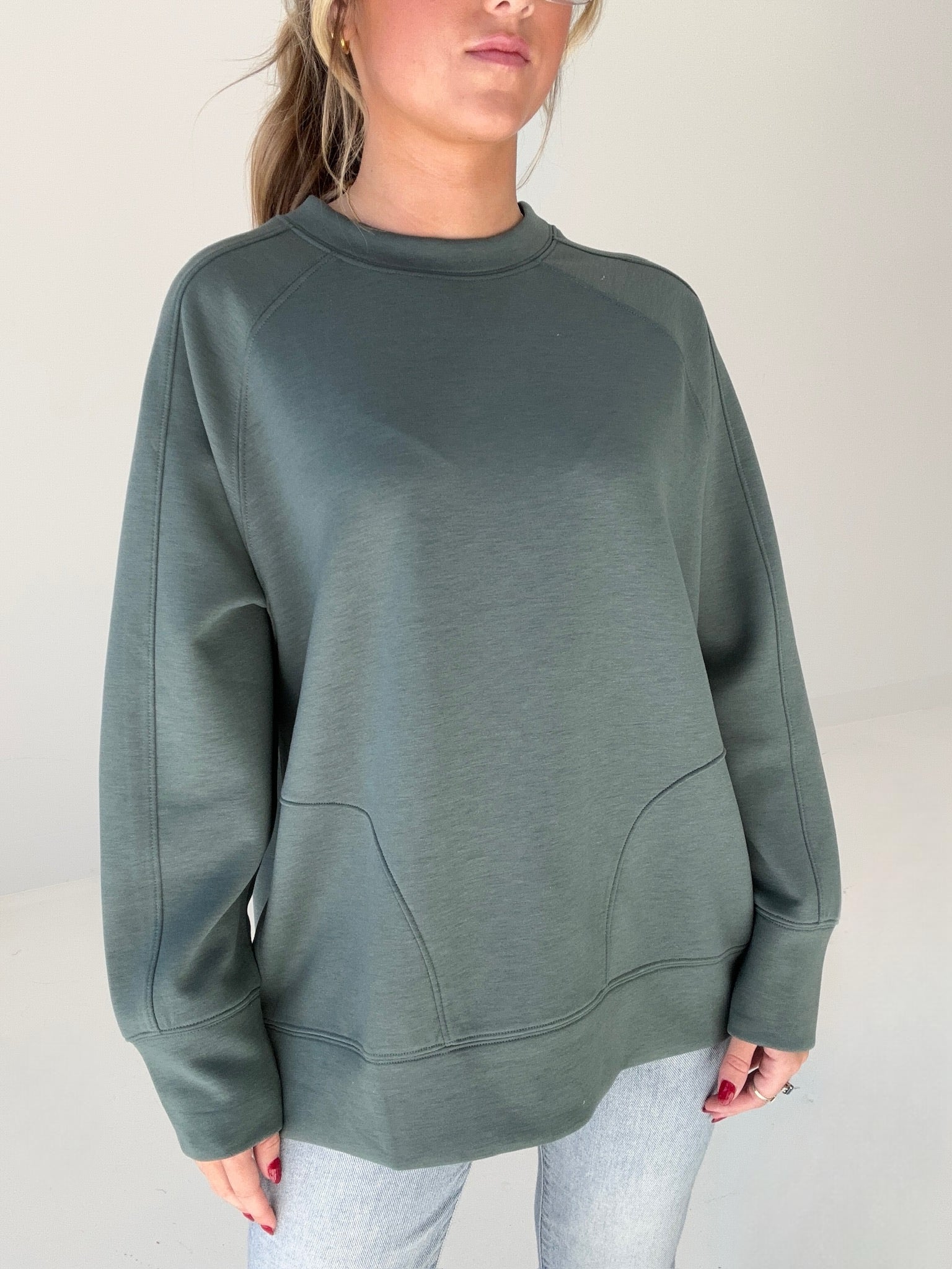 Unwind Scuba Pullover - Dk Green