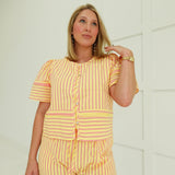 Sorbet Striped Set - Yellow Pink