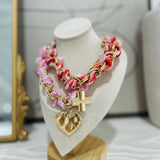 Double Down Scarf Necklace